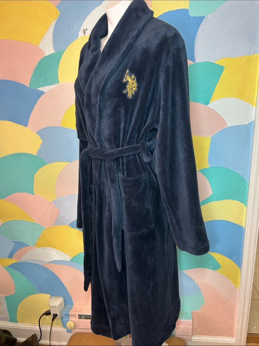 U.S. Polo Men's Robe/Cozy Coat sz s/m